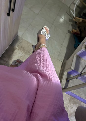 Beyaz Fiyonklu Stiletto Abiye Ayakkabı - Görsel 2