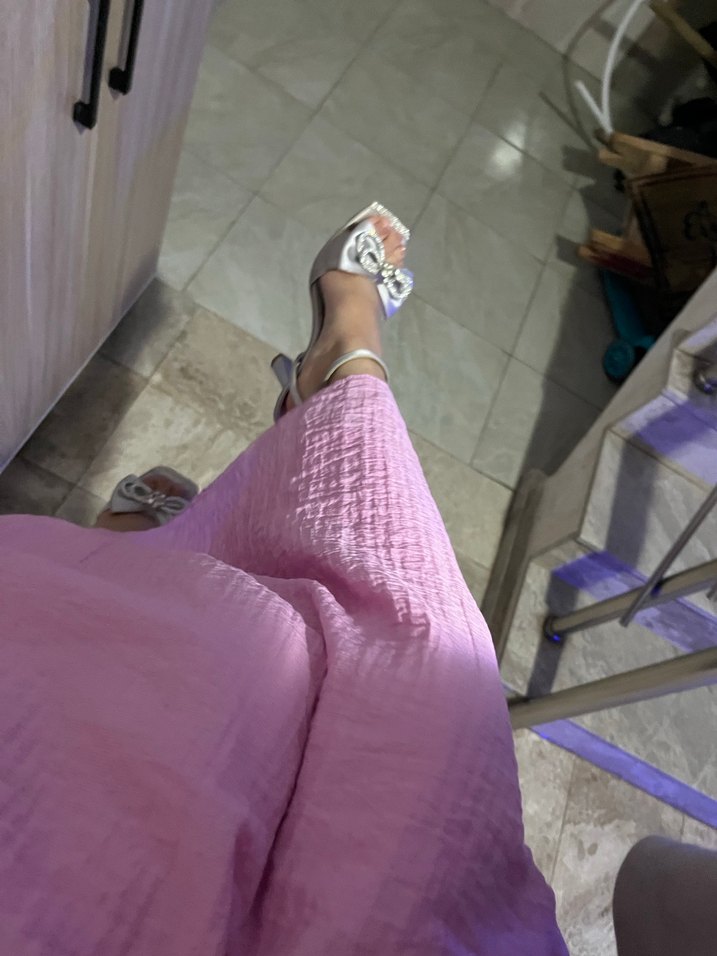 Beyaz Fiyonklu Stiletto Abiye Ayakkabı - Görsel 2