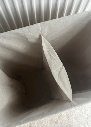 Bölmeli Bej Çamaşır Sepeti - Görsel 4