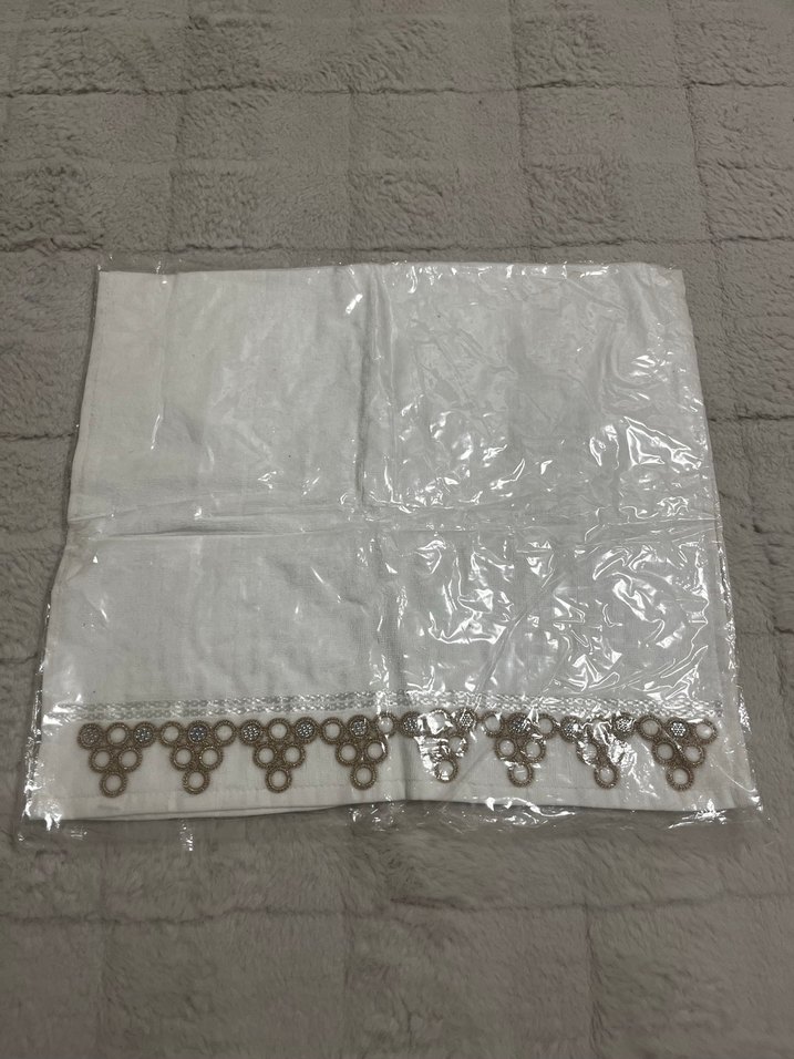 Nakışlı Beyaz Damat Havlusu - Görsel 2