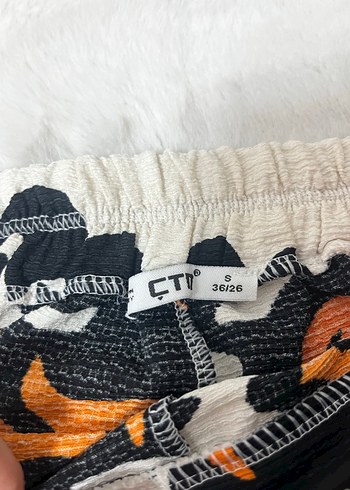 Bohem Desenli Kadın Uzun Kumaş Pantolon - Görsel 2