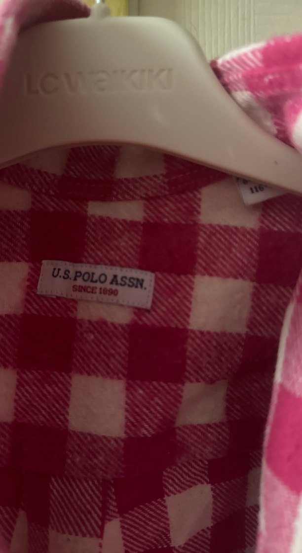 Pembe Ekose Desenli Kız çocuk Kışlık Gömlek - Görsel 2