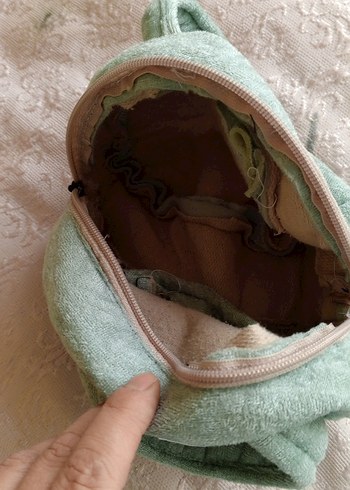 Pastel Yeşil oyuncak Bebek Çantası - Görsel 2