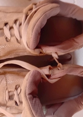 Kadın Kahverengi Süet Platform Spor Ayakkabı - Görsel 5