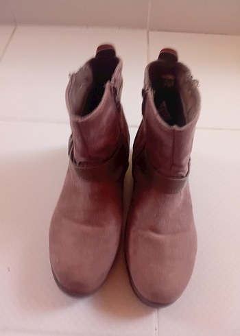 Kahverengi Süet Toka Detaylı Kadın Bot - Görsel 2