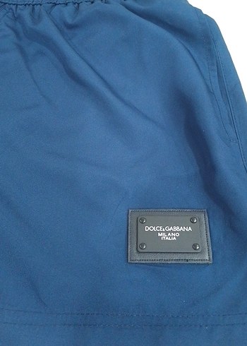 Erkek Parlak Mavi Mini Şort Mayo - Görsel 2