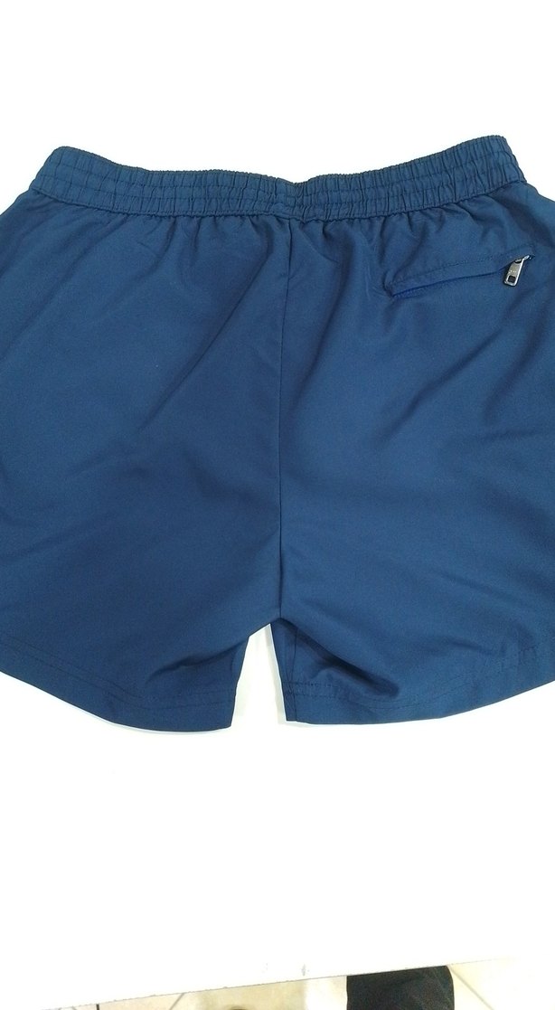 Erkek Parlak Mavi Mini Şort Mayo - Görsel 4