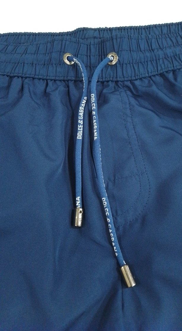 Erkek Parlak Mavi Mini Şort Mayo - Görsel 3