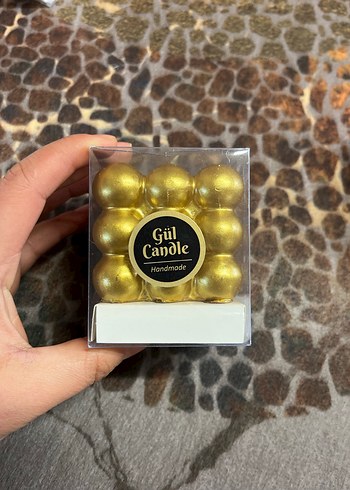 El Yapımı Gümüş Renkli Gül Mum Seti - Görsel 2