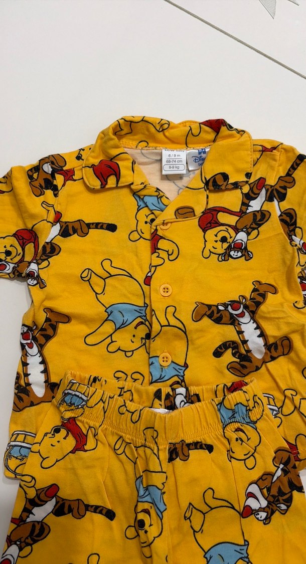 Sarı Baskılı Erkek Pijama Takımı - Görsel 3