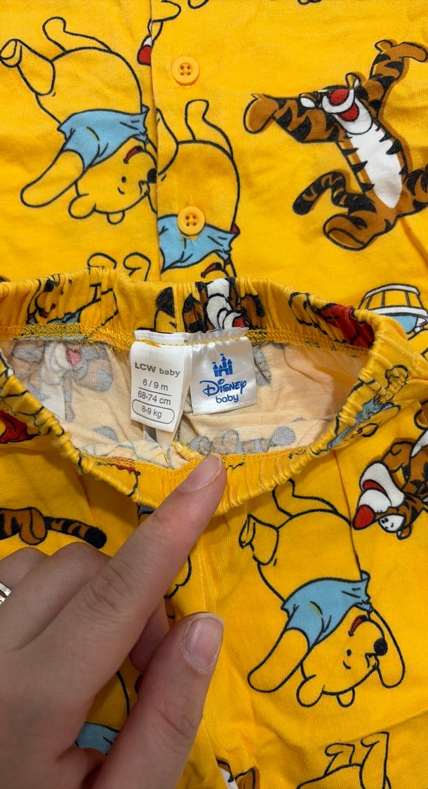 Sarı Baskılı Erkek Pijama Takımı - Görsel 2