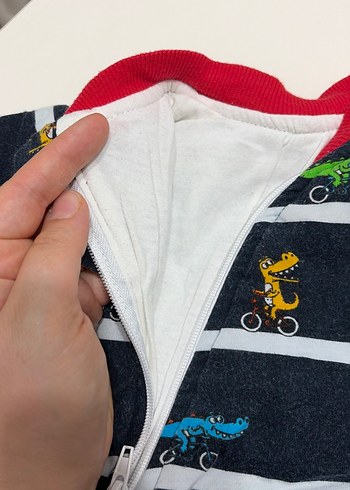 Renkli Fermuarlı Bebek Tulum - Görsel 2