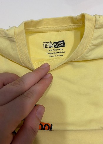 Sarı Erkek Bebek Kısa Kollu Takım - Görsel 4