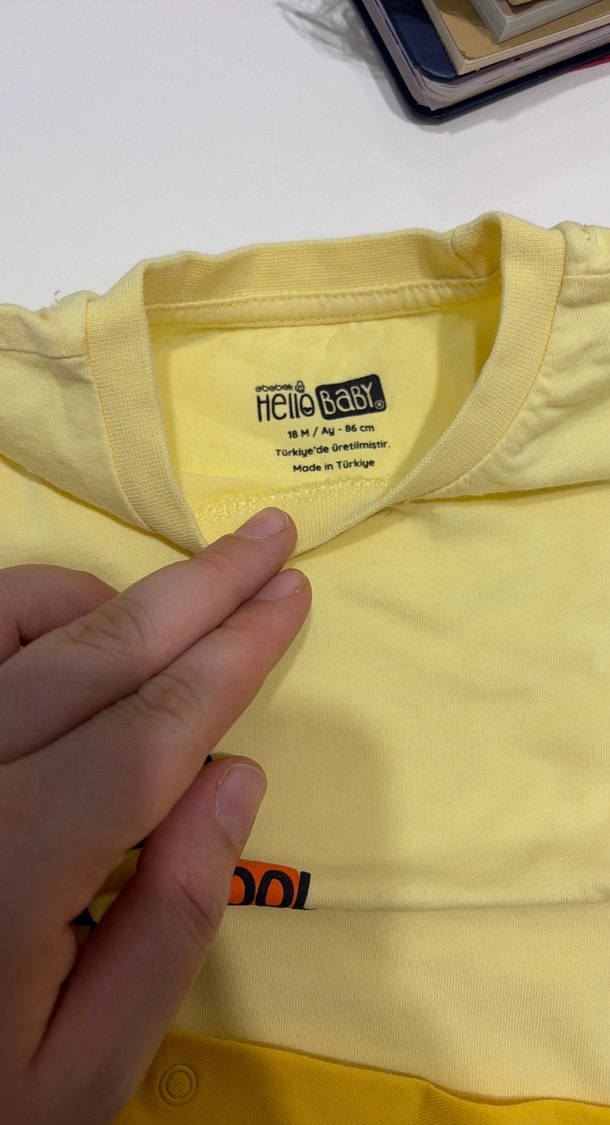 Sarı Erkek Bebek Kısa Kollu Takım - Görsel 4
