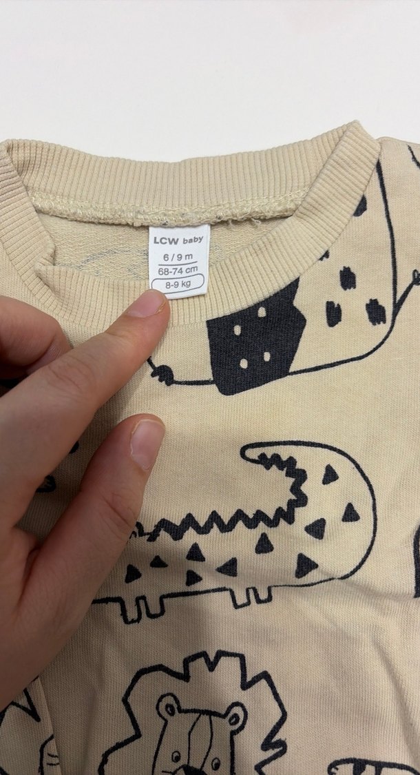 Kahverengi Baskılı Erkek Bebek Takımı - Görsel 2