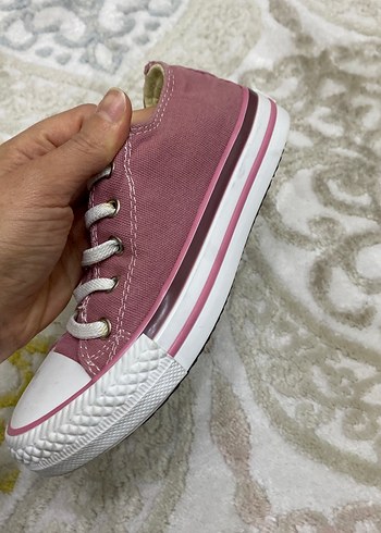 Pembe Bağcıklı kız çocuk  Spor Ayakkabı - Görsel 4