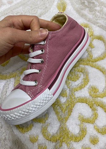 Pembe Bağcıklı kız çocuk  Spor Ayakkabı - Görsel 2