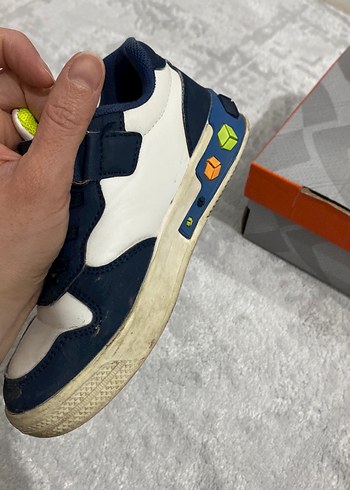 Erkek Çocuk Mavi Spor Ayakkabı Cırt Cırtlı - Görsel 3