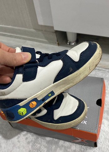 Erkek Çocuk Mavi Spor Ayakkabı Cırt Cırtlı - Görsel 4