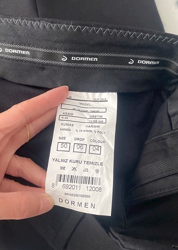 Dormen Siyah Duz Pantolon