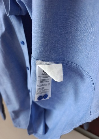 US POLO Erkek Uzun Kollu Düğmeli Mavi Gömlek - Görsel 3