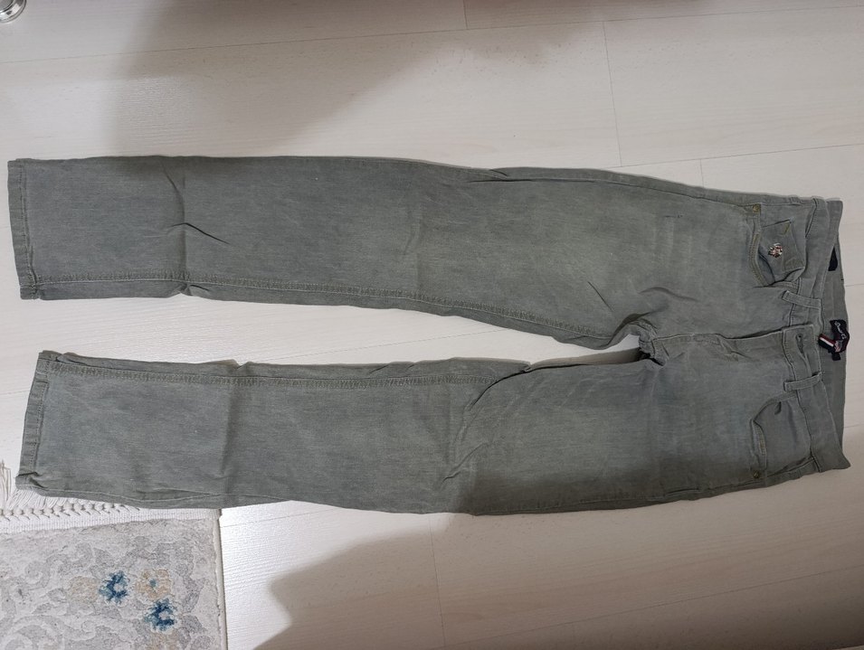 US POLO gri Düğmeli erkek Kot Pantolon - Görsel 3