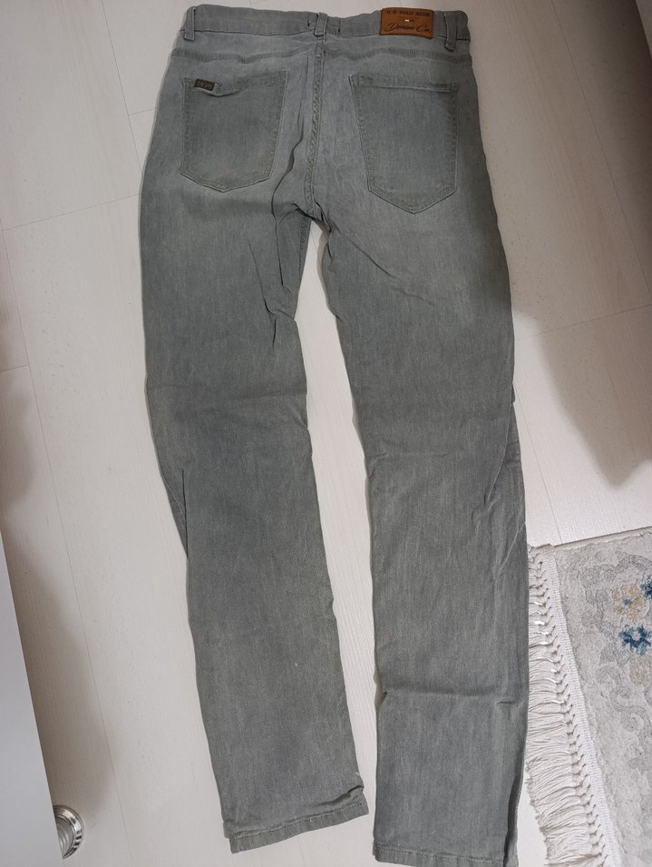 US POLO gri Düğmeli erkek Kot Pantolon - Görsel 4