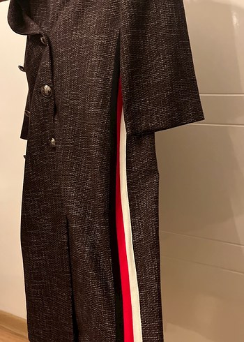 Düğmeli midi gömlek elbise - Görsel 2