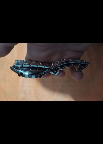 Emporio Armani Tarzı Çift Renk Metal kordon - Görsel 5