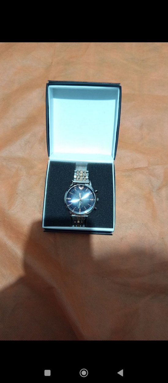 Emporio Armani Tarzı Çift Renk Metal kordon - Görsel 2