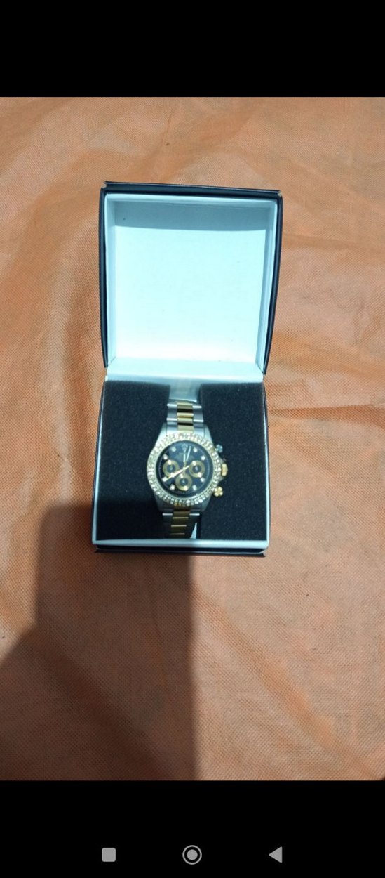 Rolex Daytona Tarzı Taşlı Bezel İki Renk - Görsel 2