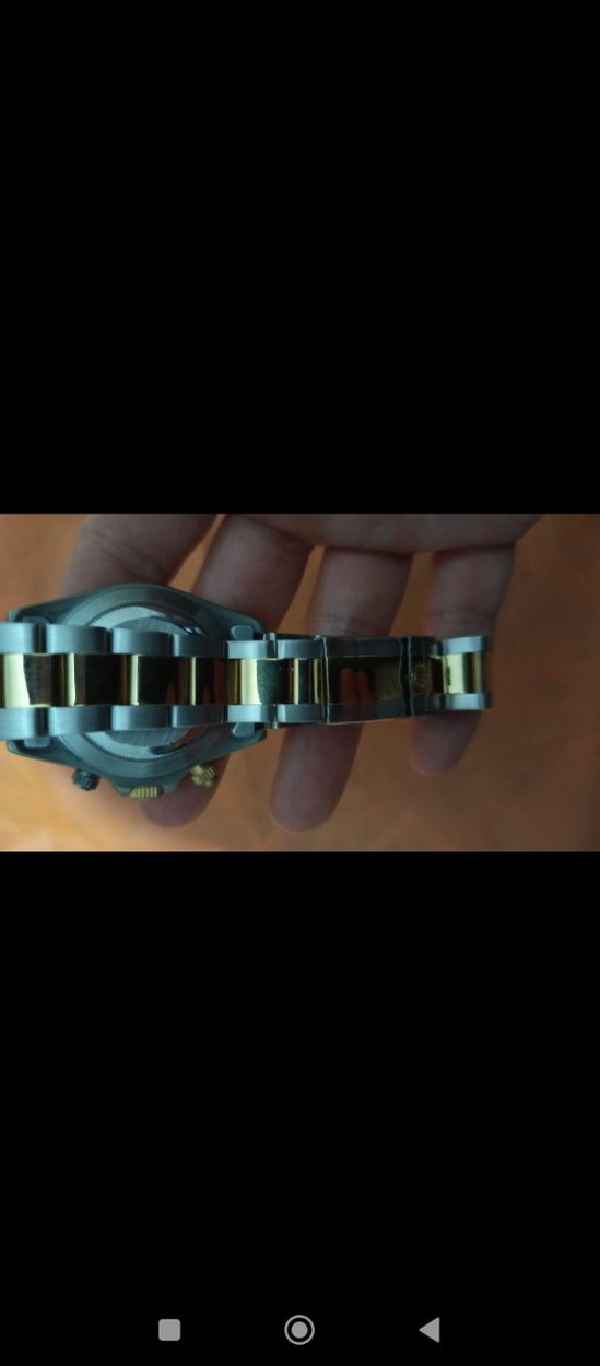 Rolex Daytona Tarzı Taşlı Bezel İki Renk - Görsel 4