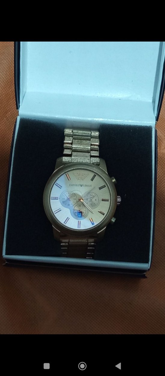 Emporio Armani Erkek Kol Saati Gold Ton - Görsel 2