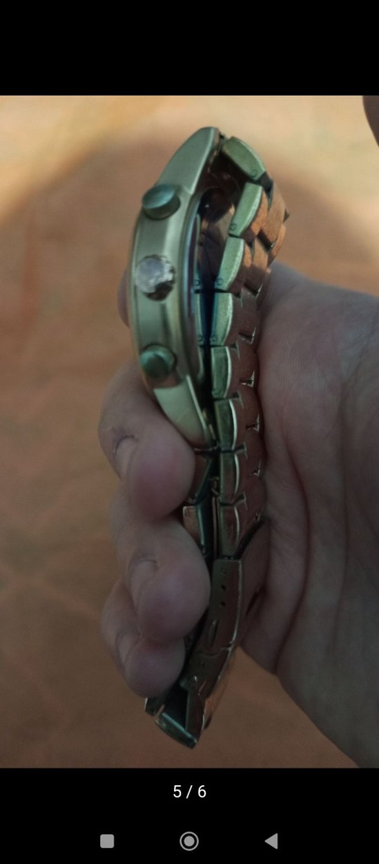 Emporio Armani Erkek Kol Saati Gold Ton - Görsel 5