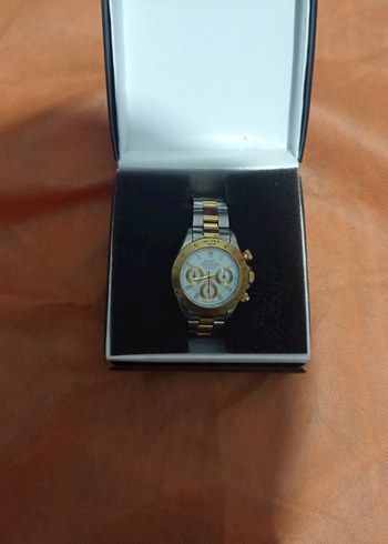 Rolex Daytona iki Renk Metal kordon saat - Görsel 2