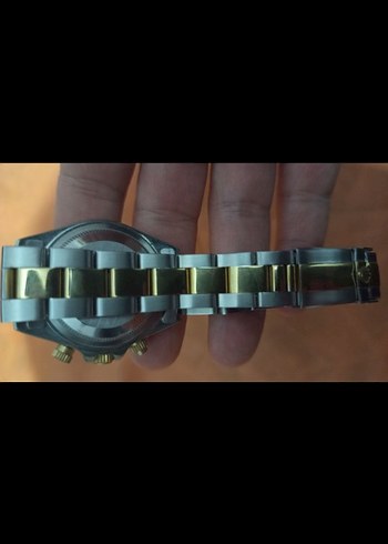 Rolex Daytona iki Renk Metal kordon saat - Görsel 4