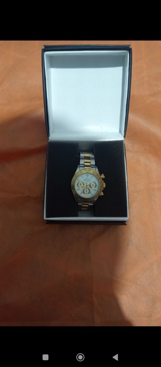 Rolex Daytona iki Renk Metal kordon saat - Görsel 2