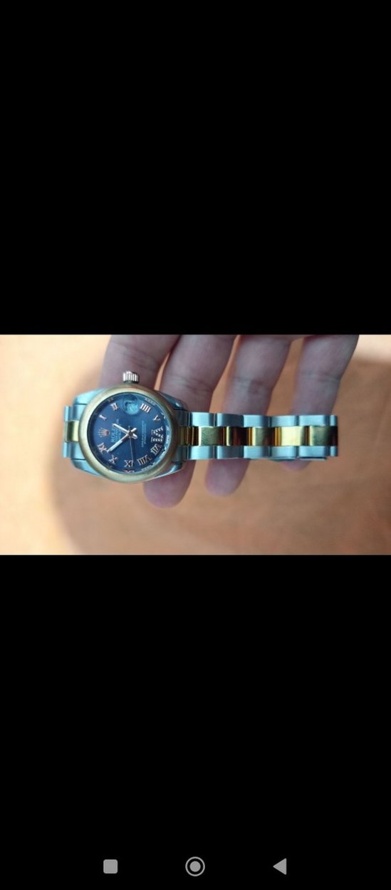 Rolex Datejust Mavi Kadran çift renk - Görsel 2