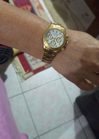 Rolex Daytona Tarzı Altın Renk - Görsel 5