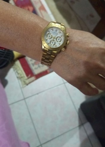 Rolex Daytona Tarzı Altın Renk - Görsel 6