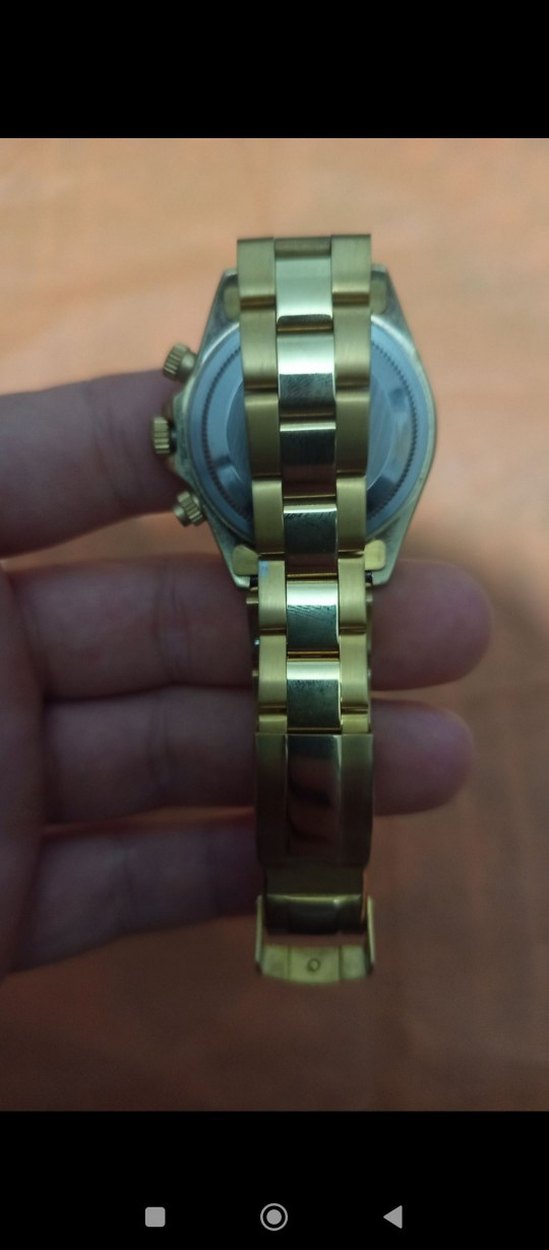 Rolex Daytona Tarzı Altın Renk - Görsel 4