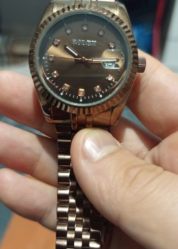 Rolex Rose gold metal kordonlu tarihli - Görsel 3