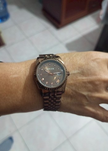 Rolex Rose gold metal kordonlu tarihli - Görsel 5