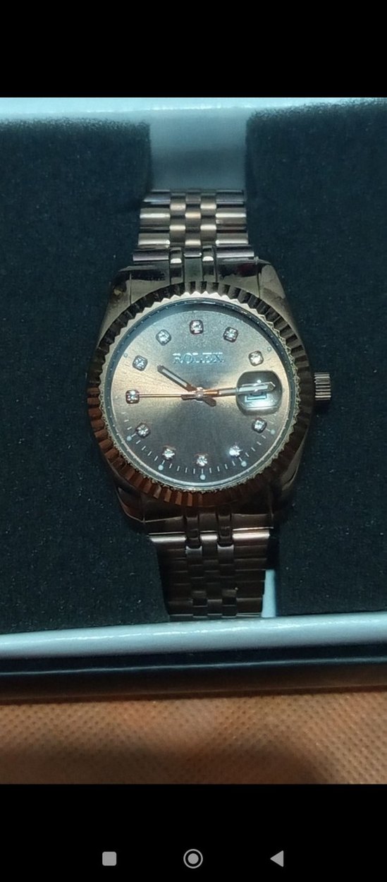 Rolex Rose gold metal kordonlu tarihli - Görsel 2