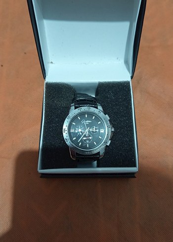 Glashütte tarzı otomatik erkek saat  açık arka kapak - Görsel 2