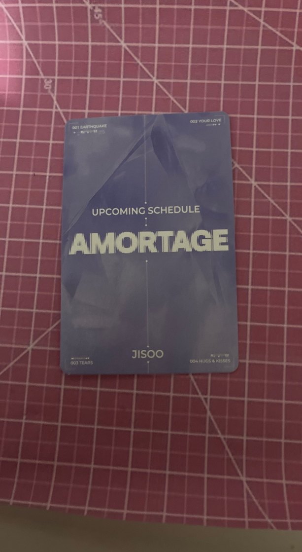 Jisoo Amortage Lomo kart - Görsel 3