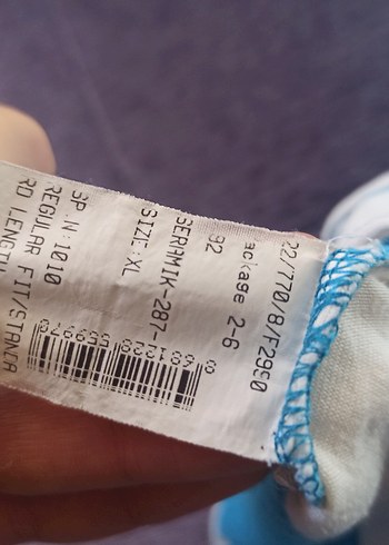 Mavi Beyaz Çizgili Erkek Polo Tişört - Görsel 4