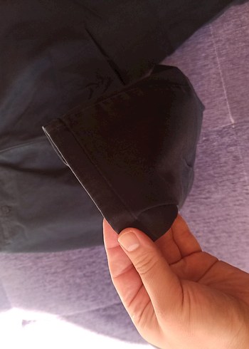 Siyah Pamuklu Erkek Kemerli Rahat Pantolon - Görsel 2