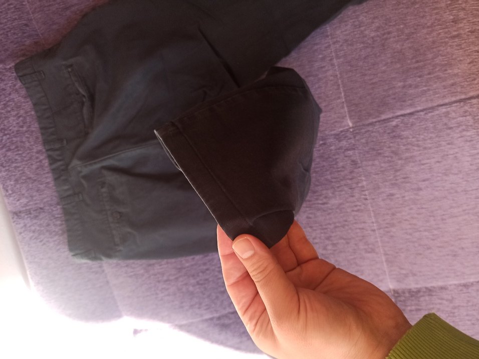 Siyah Pamuklu Erkek Kemerli Rahat Pantolon - Görsel 2