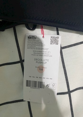 Penti Siyah Dekolte Push-Up Sütyen - Görsel 3